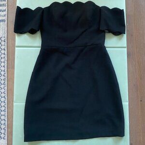 Club Monaco Scalloped Off the Shoulder Dress - Size 4
